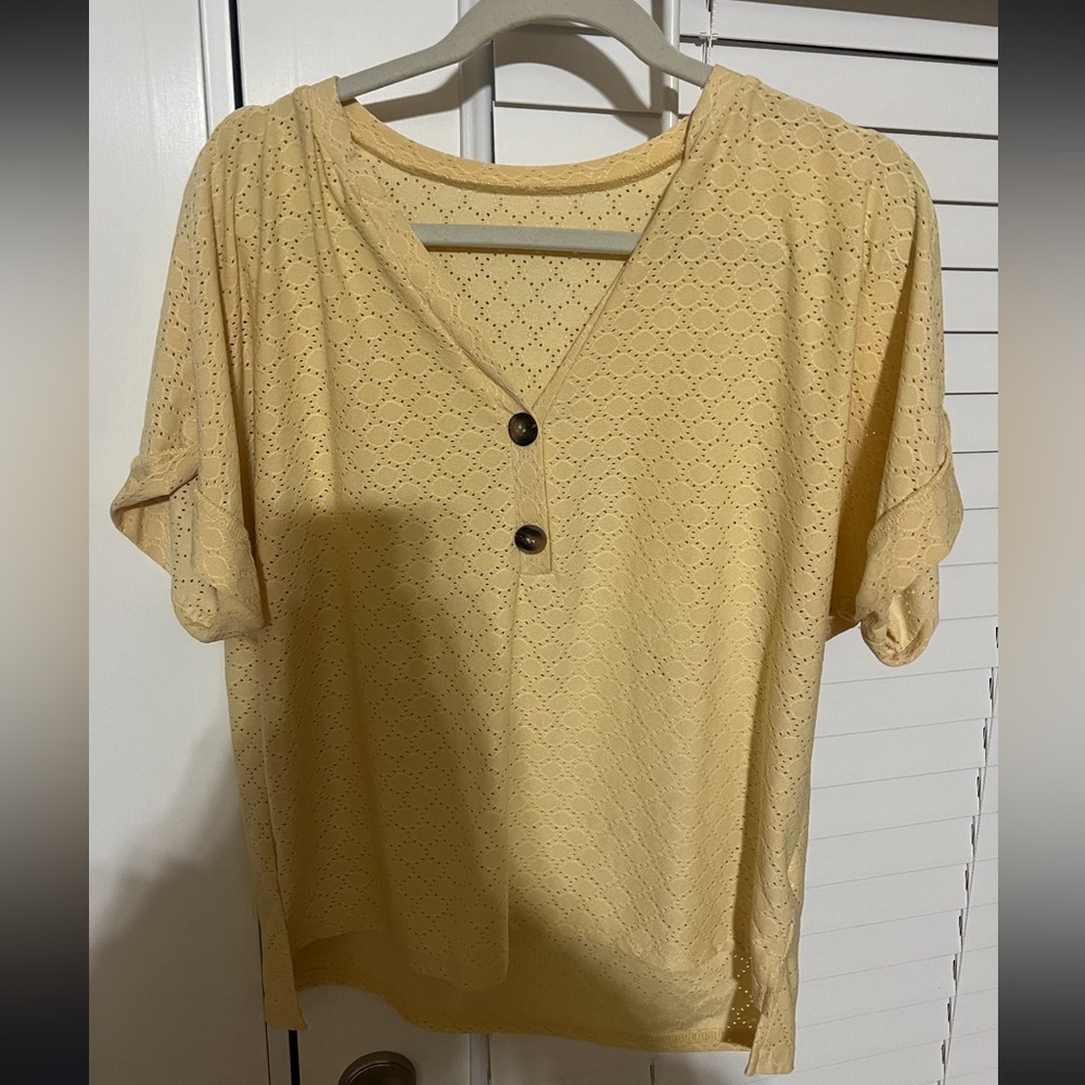 Yellow blouse